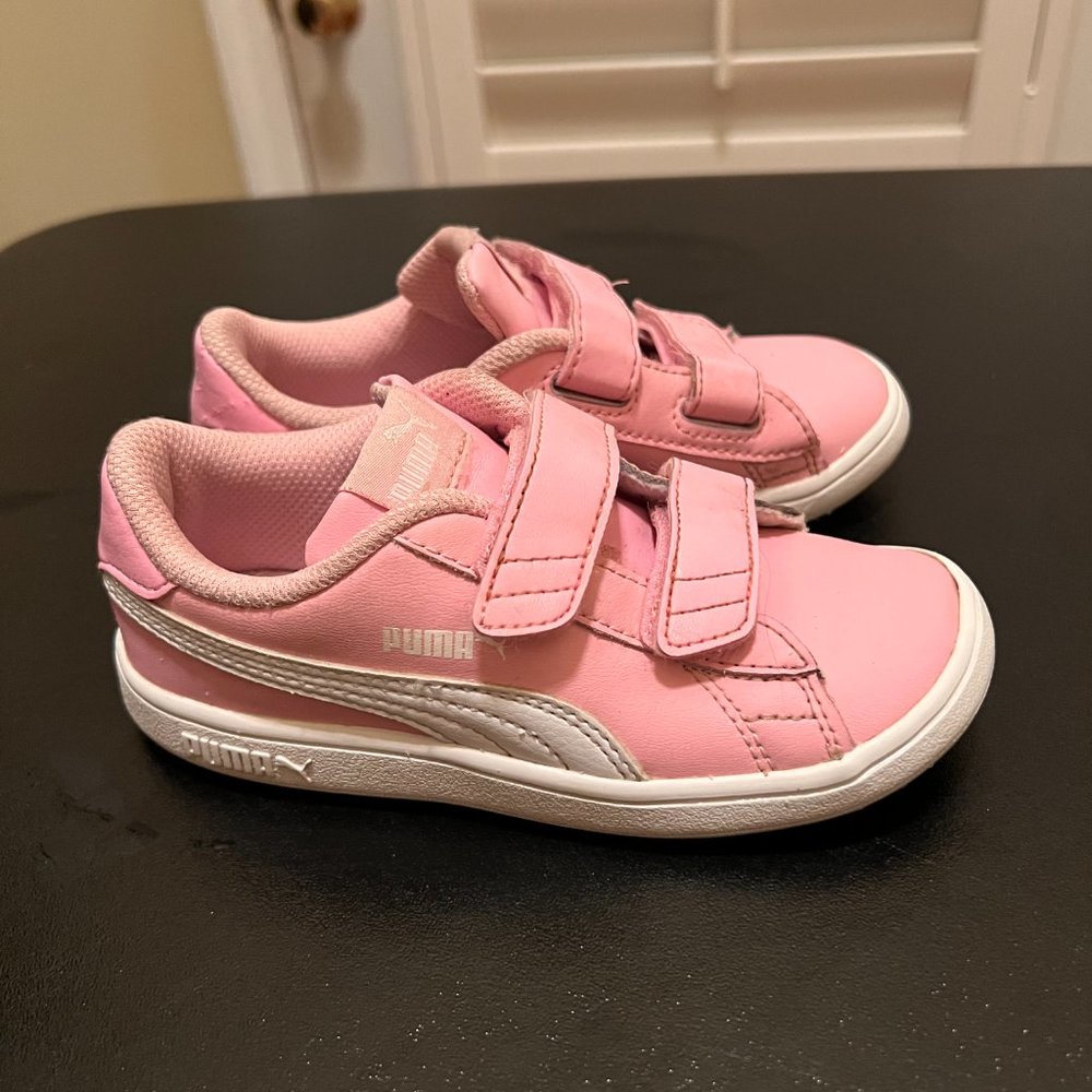 Puma size 10C pink sneakers - Picture 6 of 11